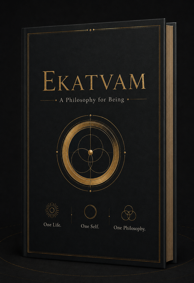 Ekatvam dark book cover by Sachin Verma