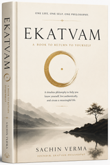 Ekatvam light book cover by Sachin Verma